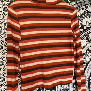 Orange, White and Brown- Cation to the Wind sweater